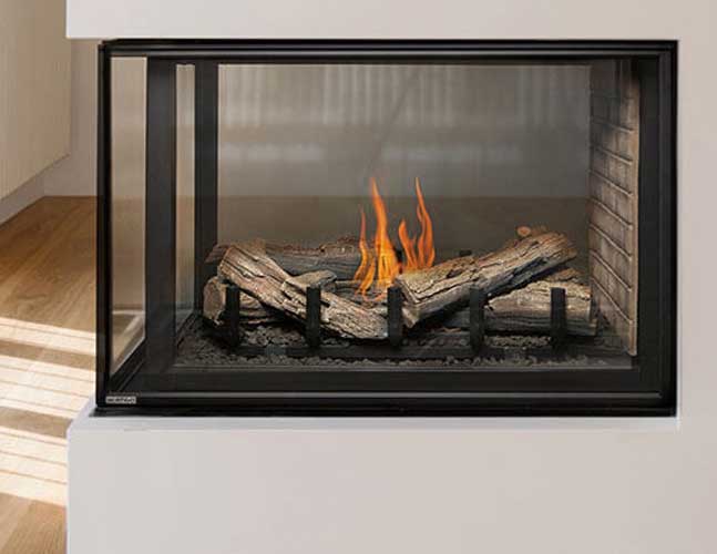 Montigo H38DFPFC Multi-Sided Gas Fireplace – Peninsula-Style
