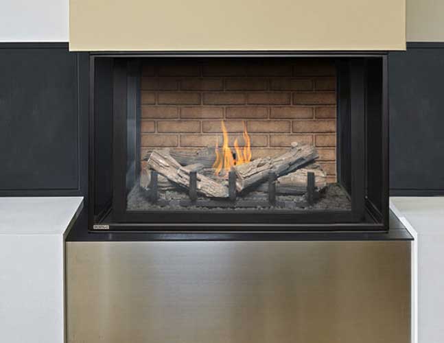 Montigo H38DFPRC Multi-Sided Gas Fireplace – Panorama-Style