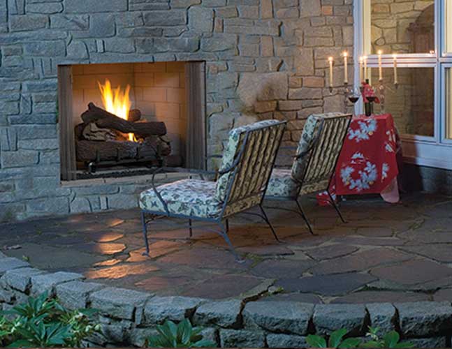 Superior VRE4500 Outdoor Vent-Free Fireplace with Firebox
