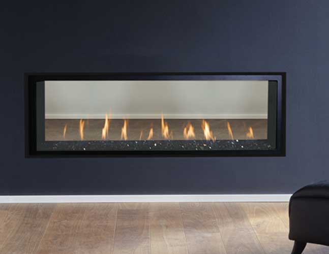 Allume Direct Vent See-Through Fireplace by Astria