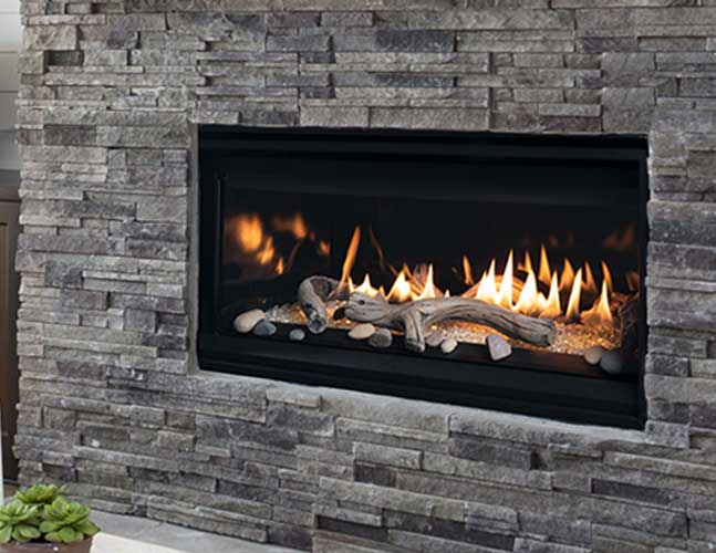 Compass DLX Direct Vent Linear Fireplace by Astria