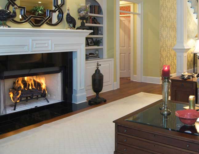 Craftsman Wood-Burning Fireplace by Astria