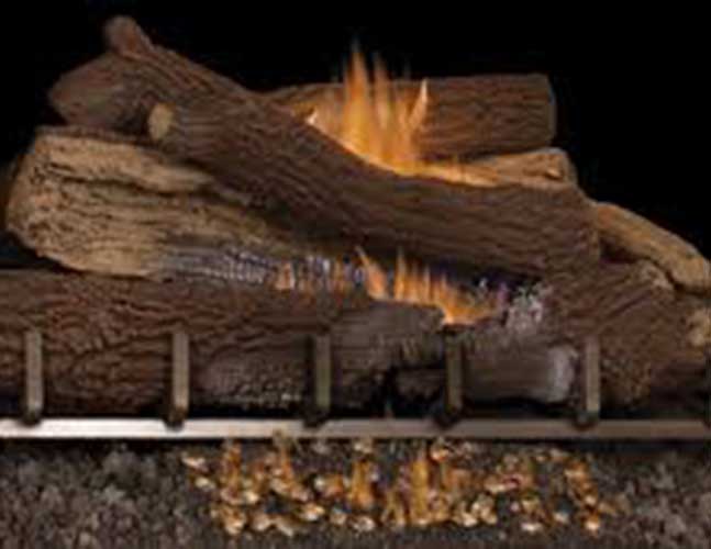 Magni-Flame Outdoor Series Burner w/ Southern Comfort Concrete Logs by Astria