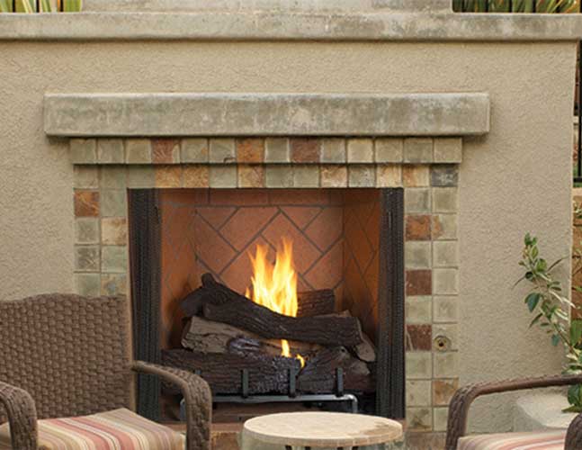 Venetian Outdoor Vent-Free Fireplace by Astria