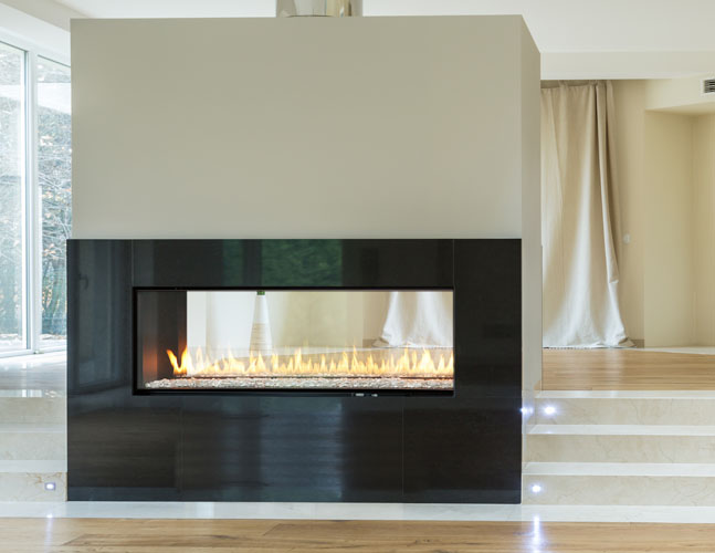 Montigo R420 Single-Sided Linear Gas Fireplace