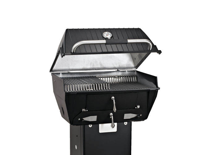 Broilmaster Charcoal C3 Post Mount Grill