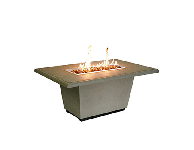 Cosmo Rectangle Fire Table by American Fyre Designs