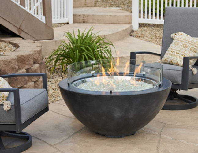 Black Cove Fire Table by Outdoor Great Rooms